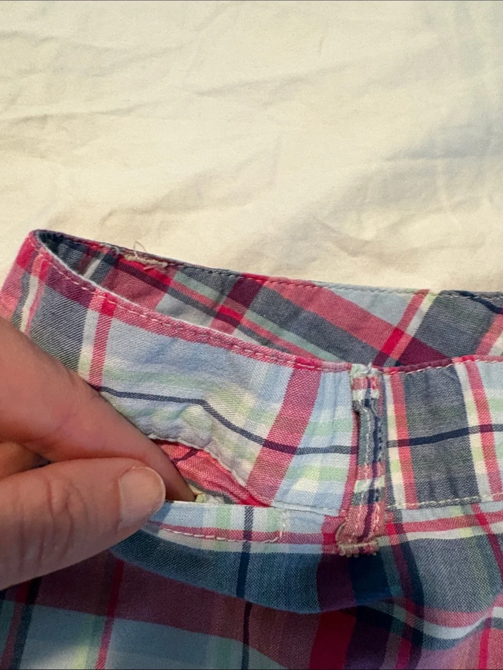 Ralph Lauren Plaid Flat-Front Boy’s Shorts — Pink, Blue Green, White Size 8